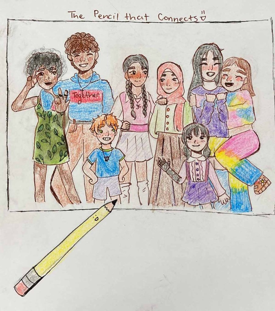 Winner of the 2023 Summer Reading Program Art Contest - Ages 11-14 group: Sharanya