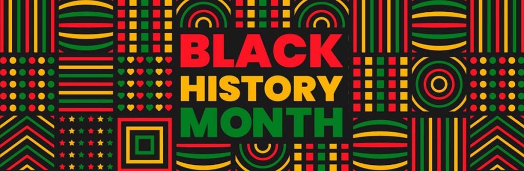 Promotional banner illustration celebrating Black History Month.