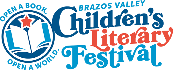 Logo: Brazos Valley Children's Literary Festival – Open a Book, Open a World