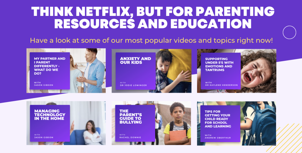 Promo Image for Parent TV: Think Netflix, but for parenting resources and education.