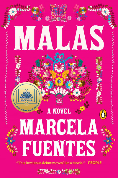 Malas book cover by Marcela Fuentes