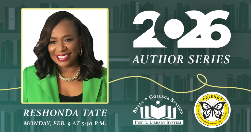 2026 Author Series: ReShonda Tate, Monday, Feb. 9 at 5:30 p.m.