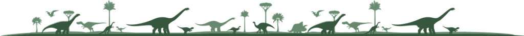 dinosaurs roaming the land